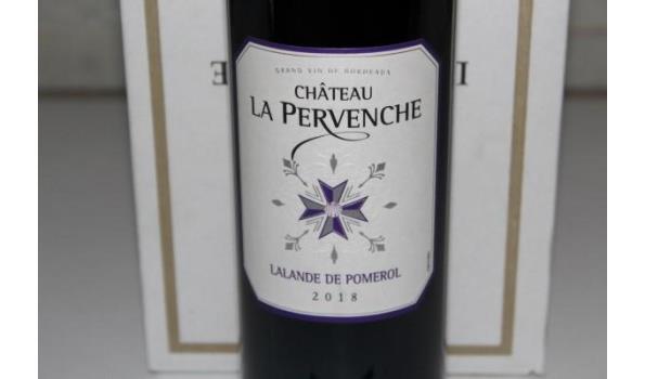 12 flessen à 75cl rode wijn Chateau la Pervenche, Lalande de Pomerol, 2018
